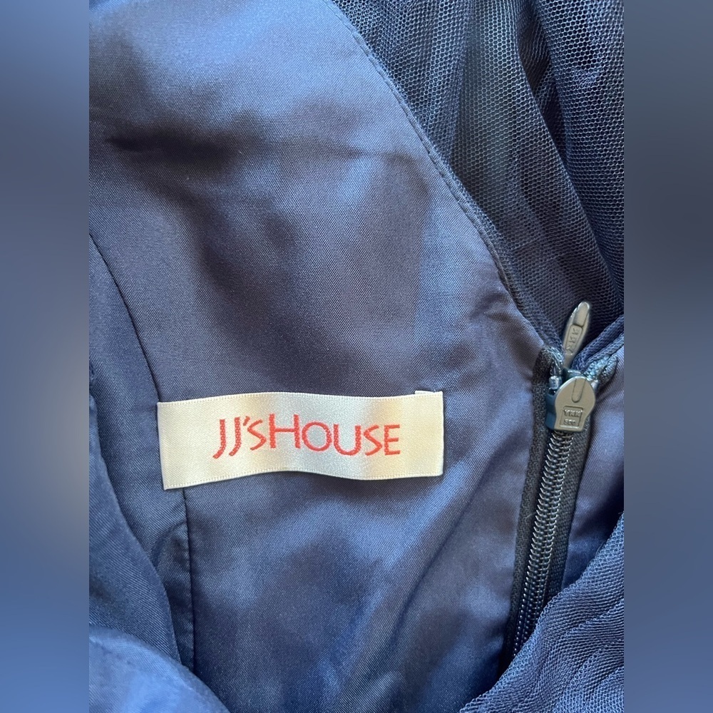 JJ's House - Elegant & Formal Navy Blue Hi Low Dress - Picture 4 of 15